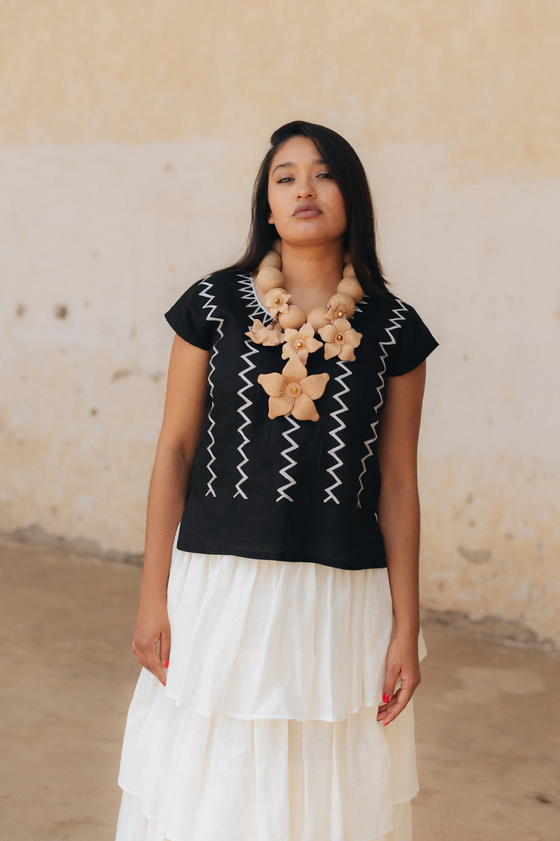 Huipil Mej Taj Negro / Plata