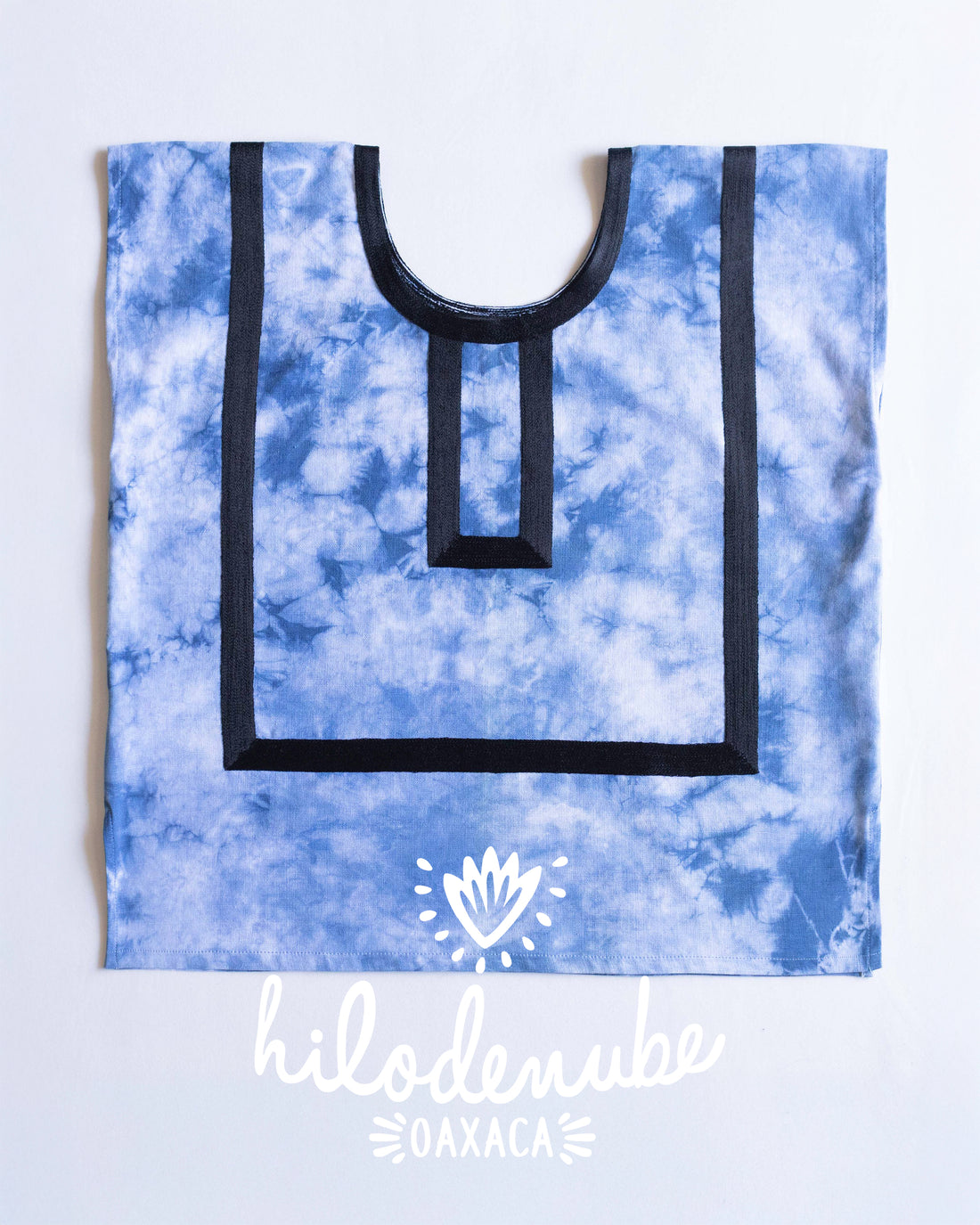 Huipil Martha Azul Añil - Adulto y niña