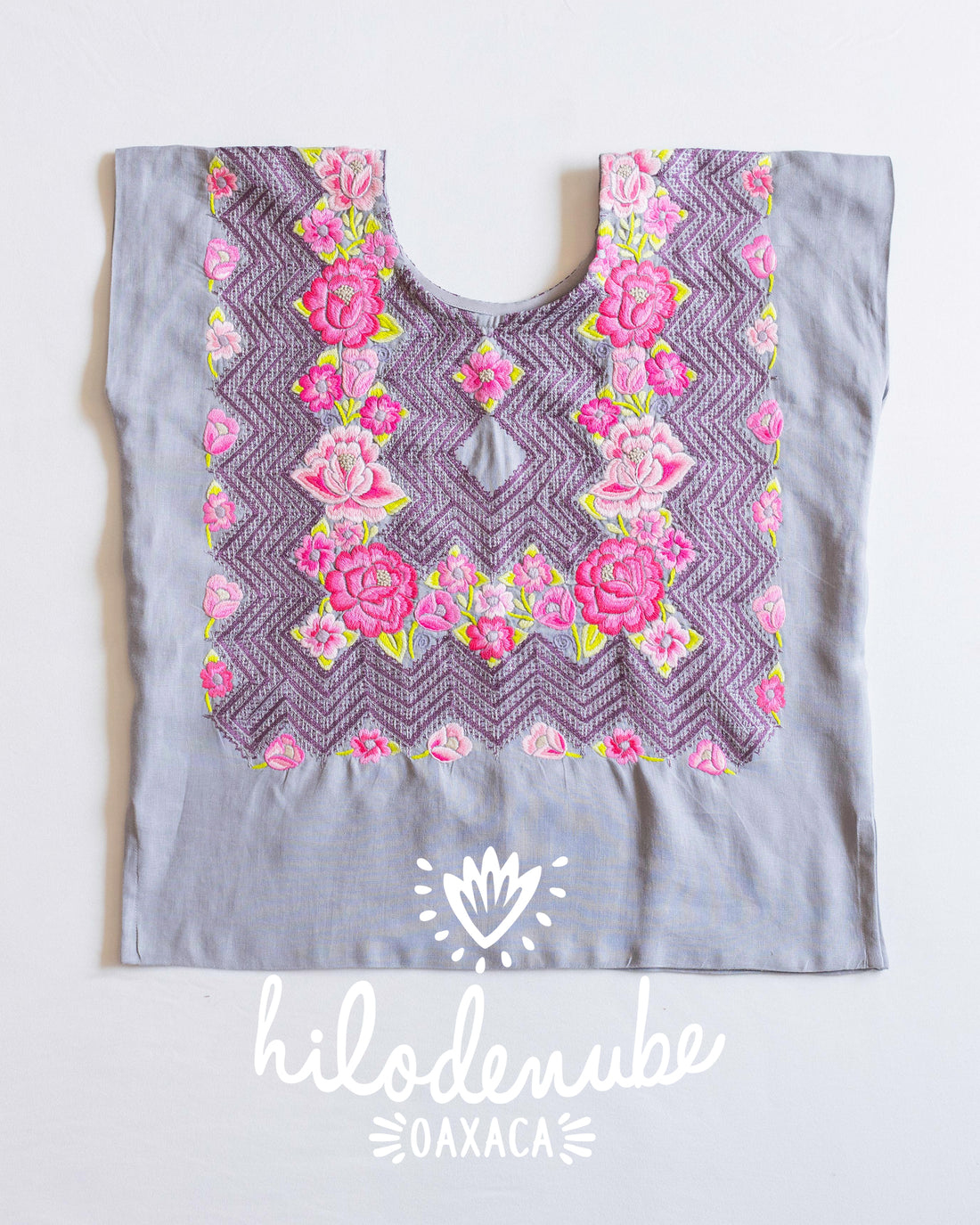 Huipil Greca Antigua Bordado A Mano