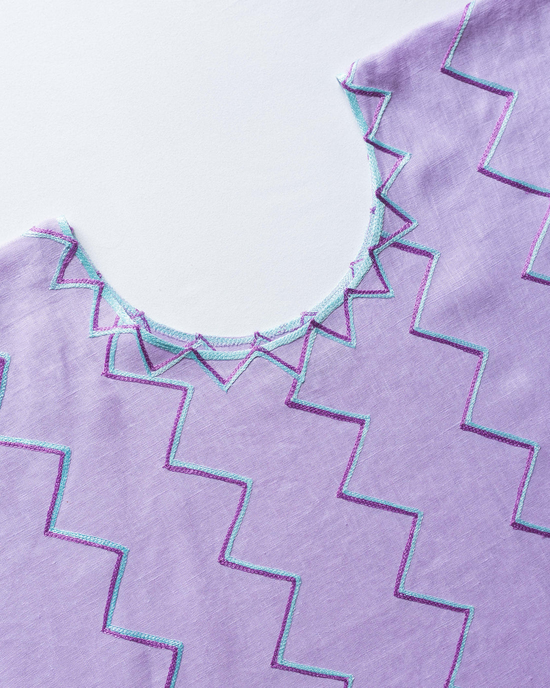 Huipil Largo Mej Taj Lila / Azul