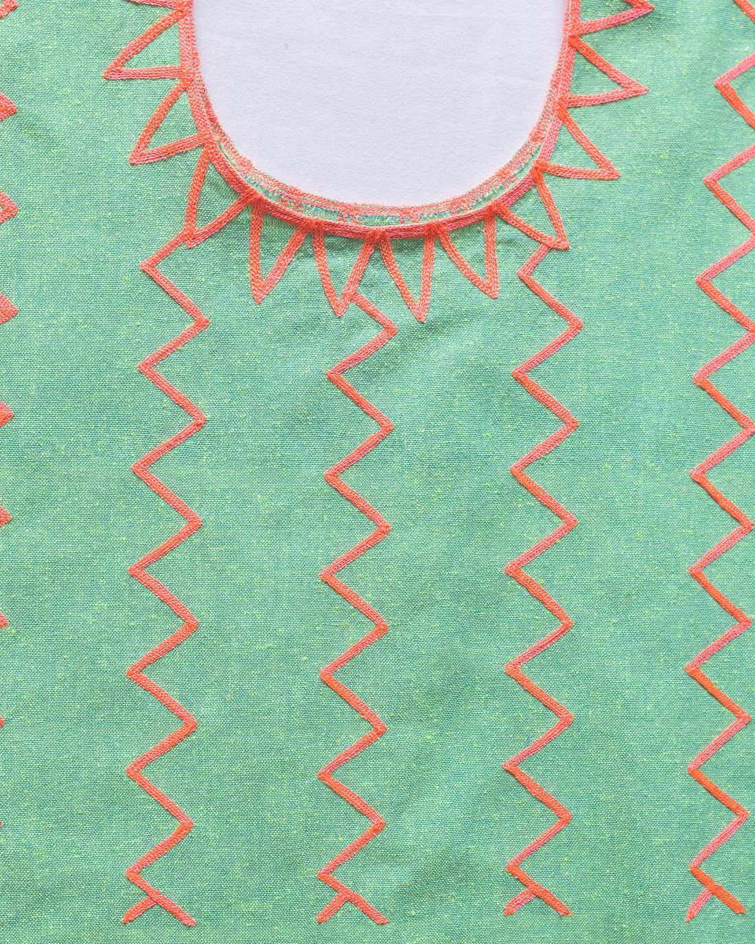 Huipil Largo Mej Taj Verde / Neón