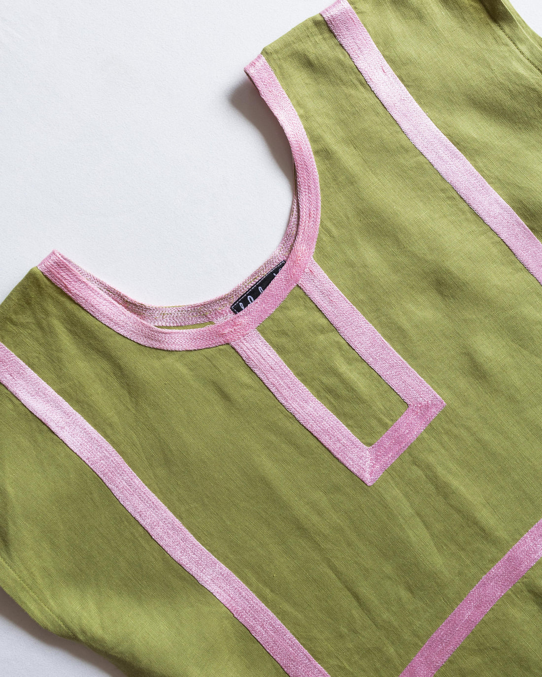 Huipil Martha Verde Olivo / Rosa