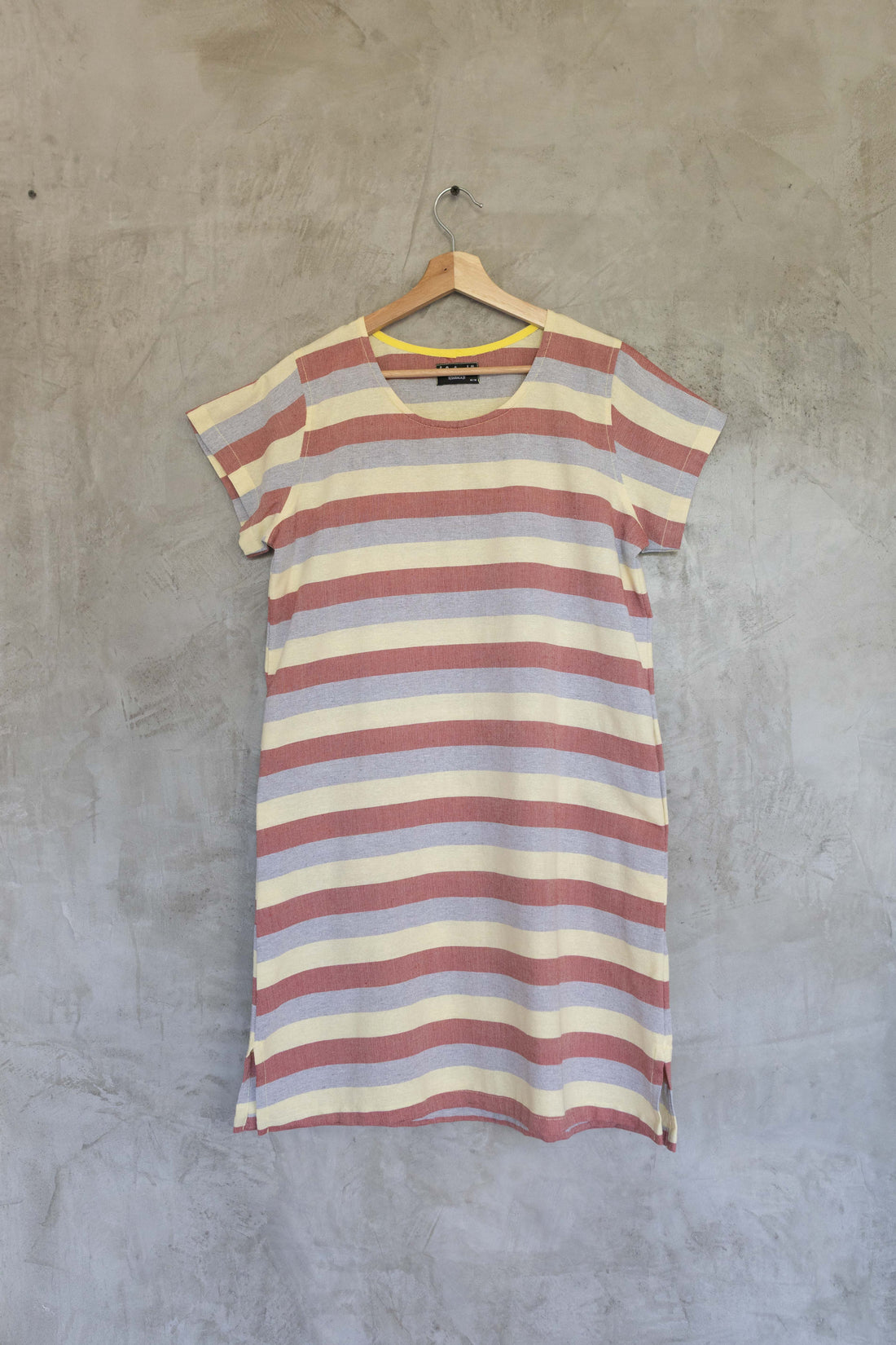 Vestido Telar Multicolor Retro