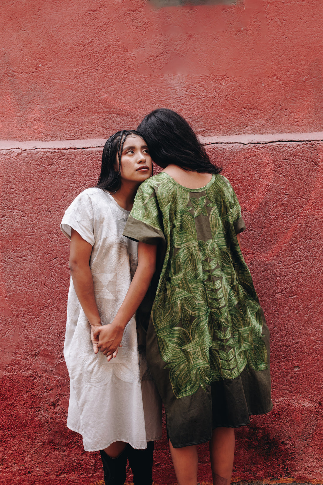 Huipil Largo Cuatro Pétalos