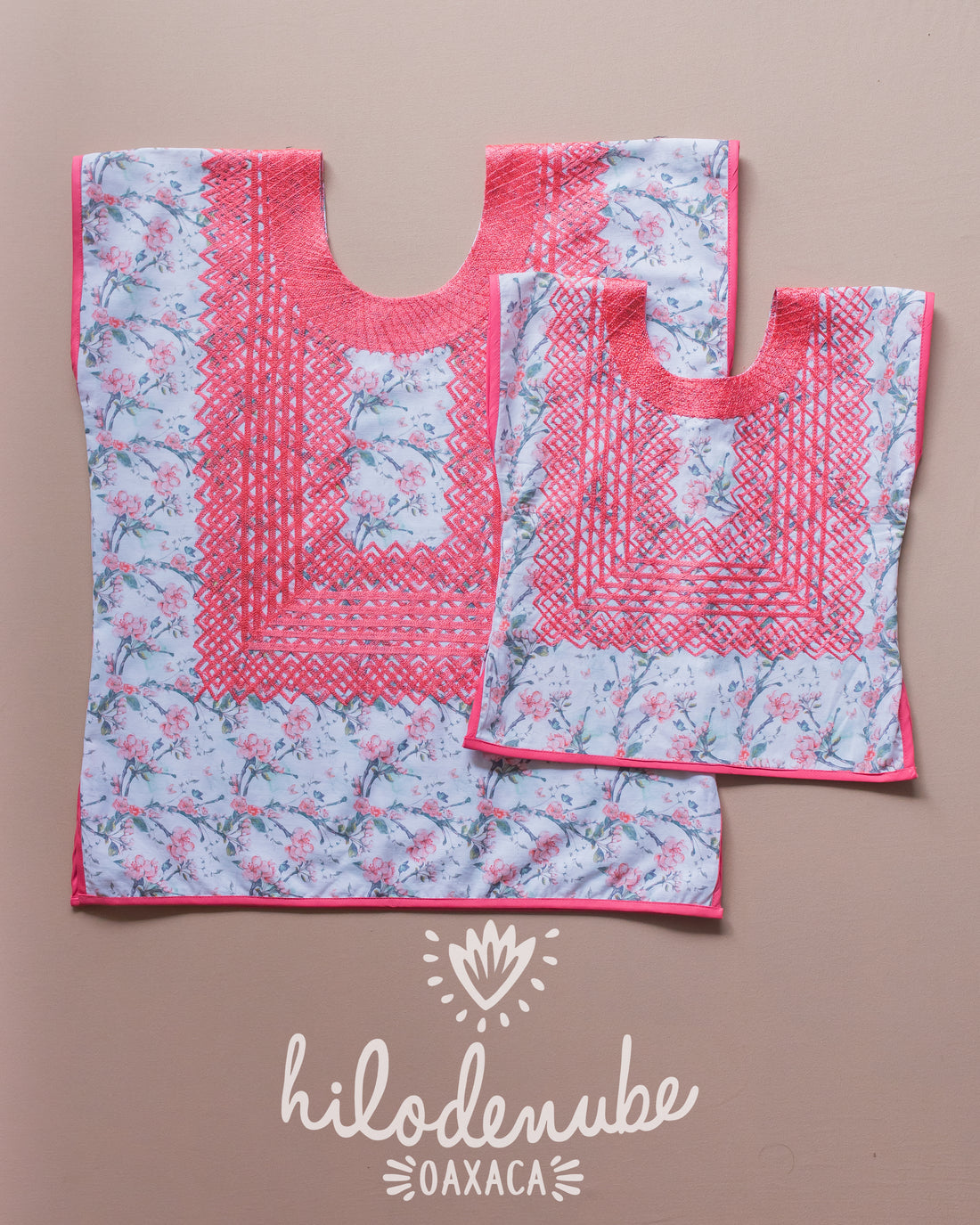 Huipil Panchito Floreado / Durazno