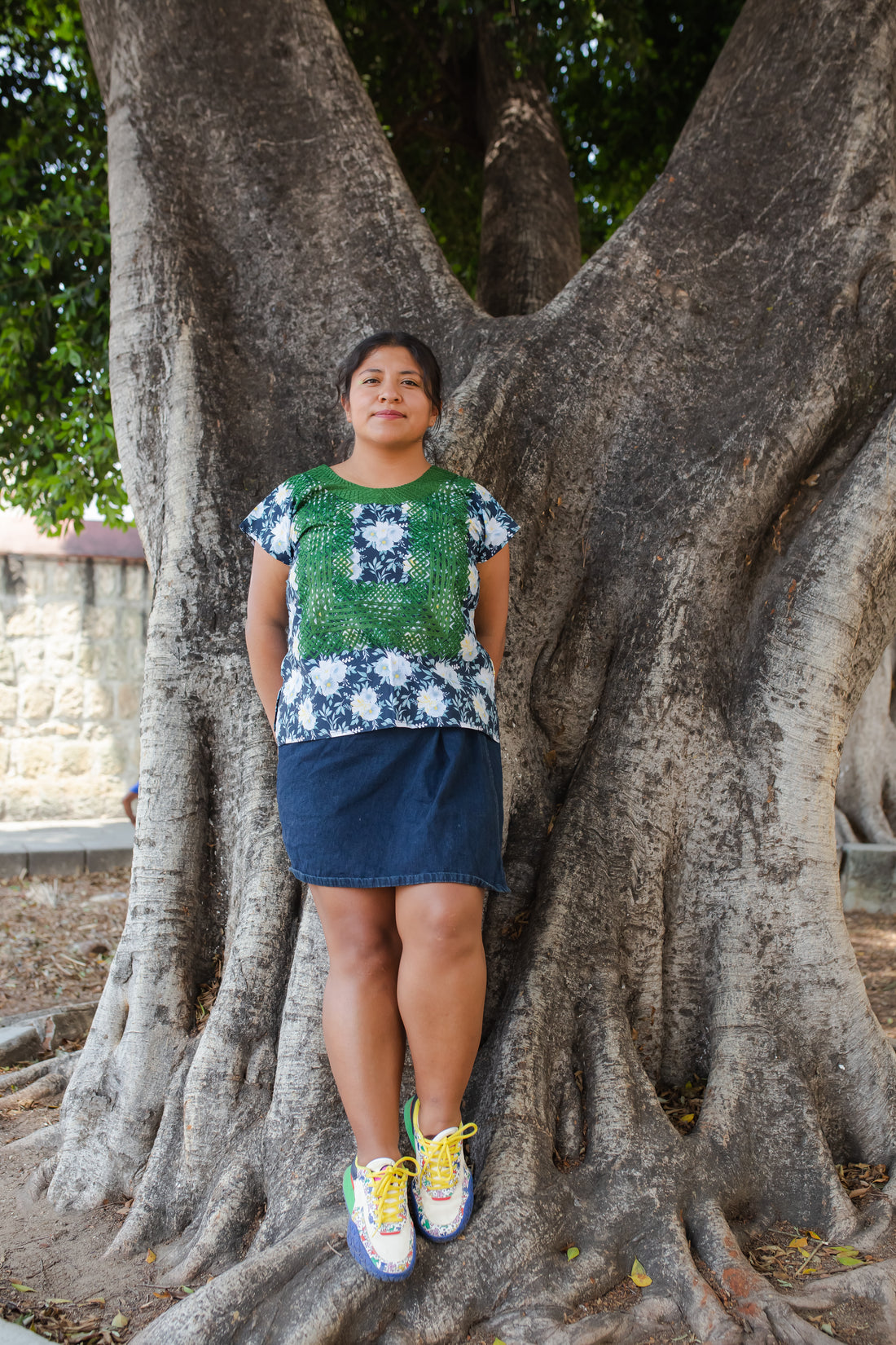 Huipil Panchito Gardenias y Bosque