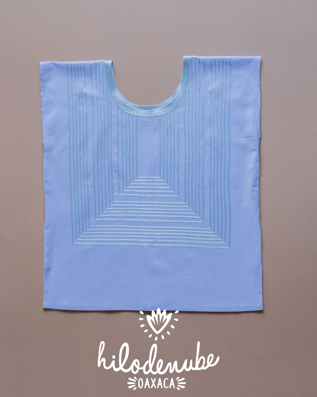 Huipil Amalia Azul Pastel