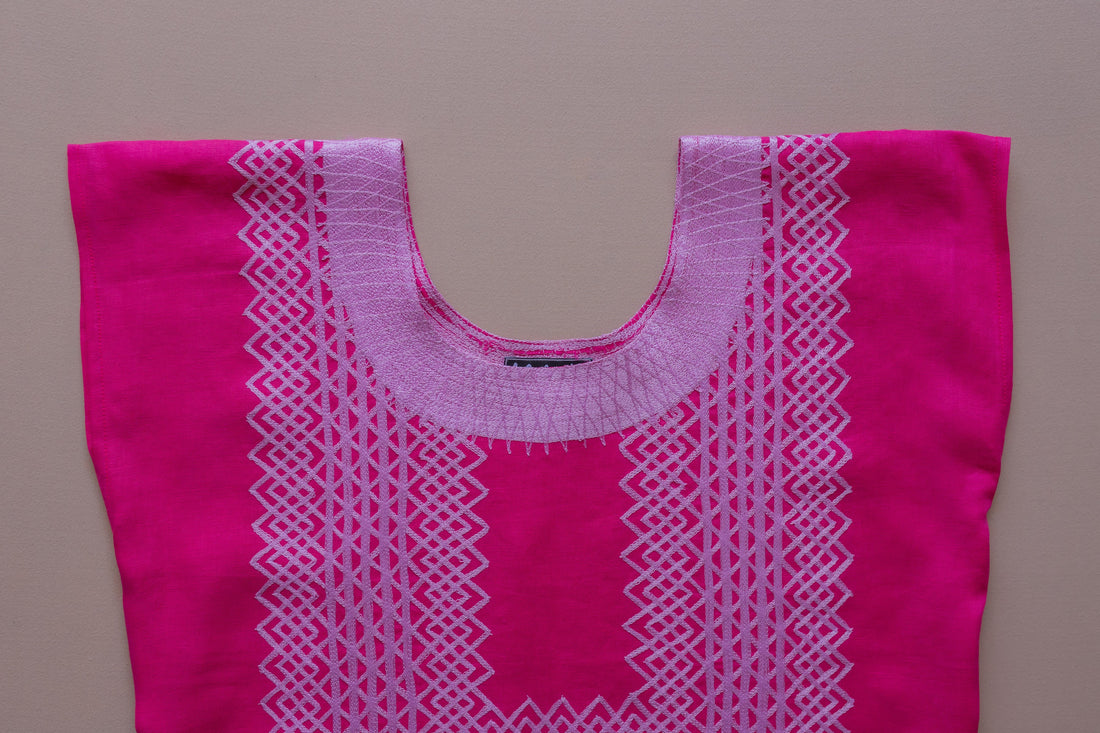 Huipil Panchito Fucsia / Pastel