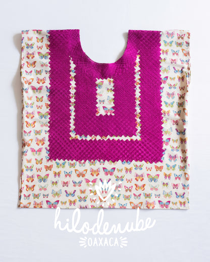 Huipil Metsk Mariposas Retro