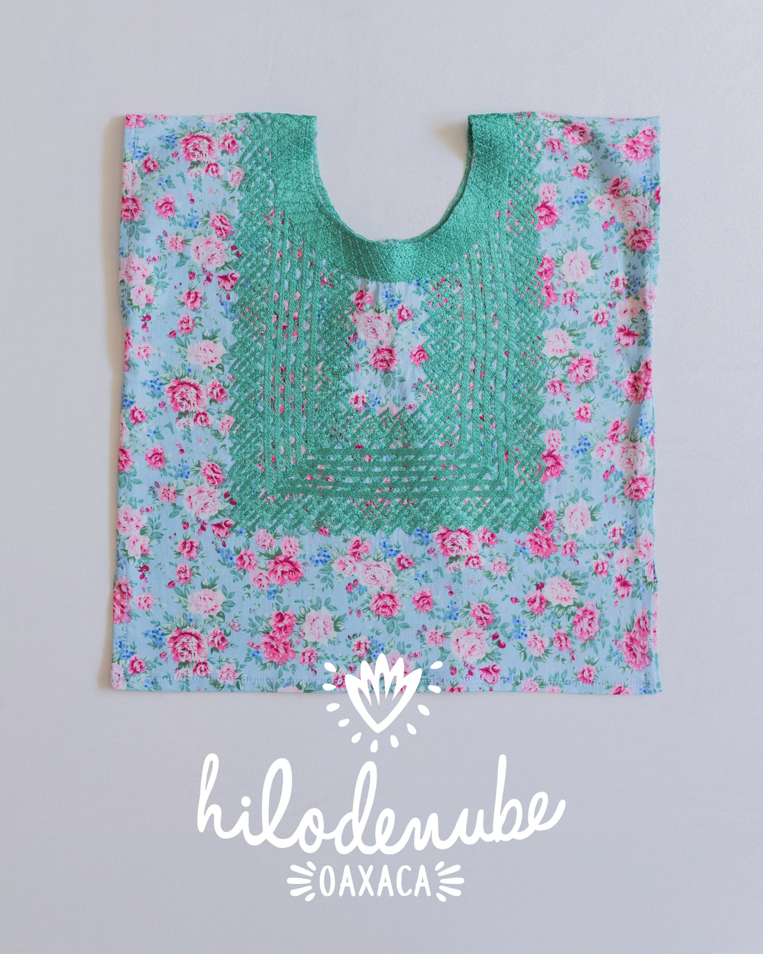 Huipil Niña Panchito Cielo Floral