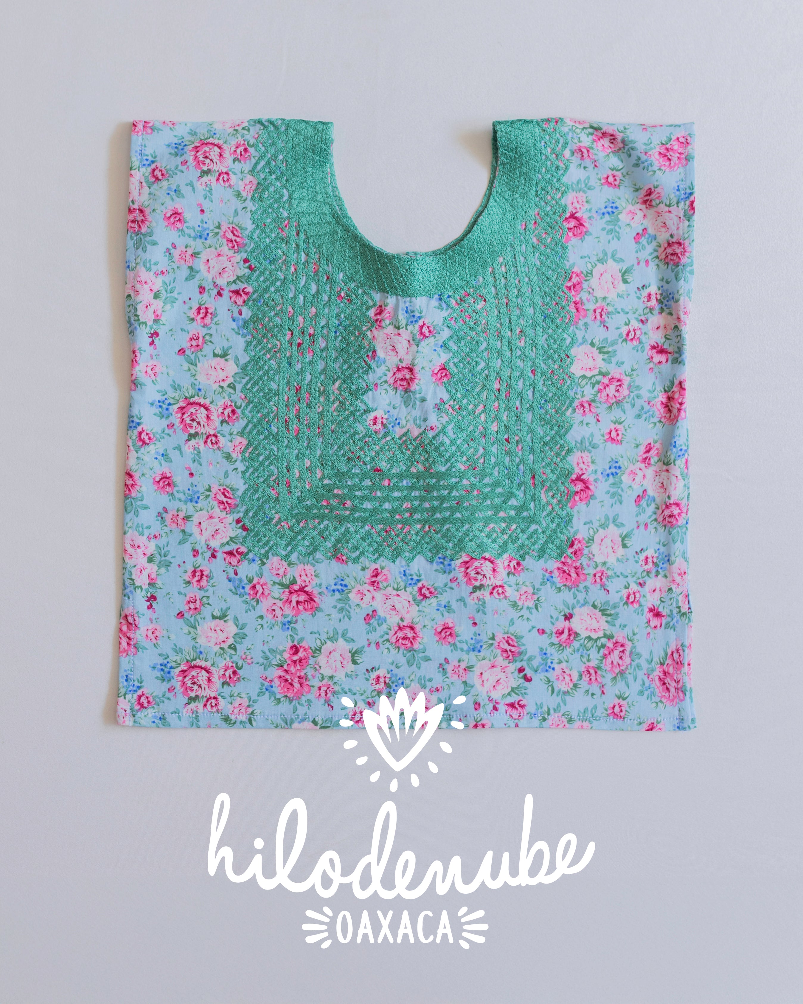 Huipil Niña Panchito Cielo Floral