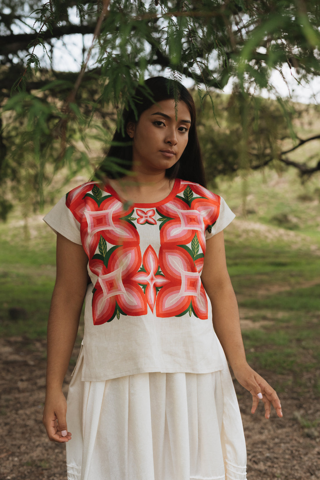 Huipil Panchito Raisin / Fuchsia