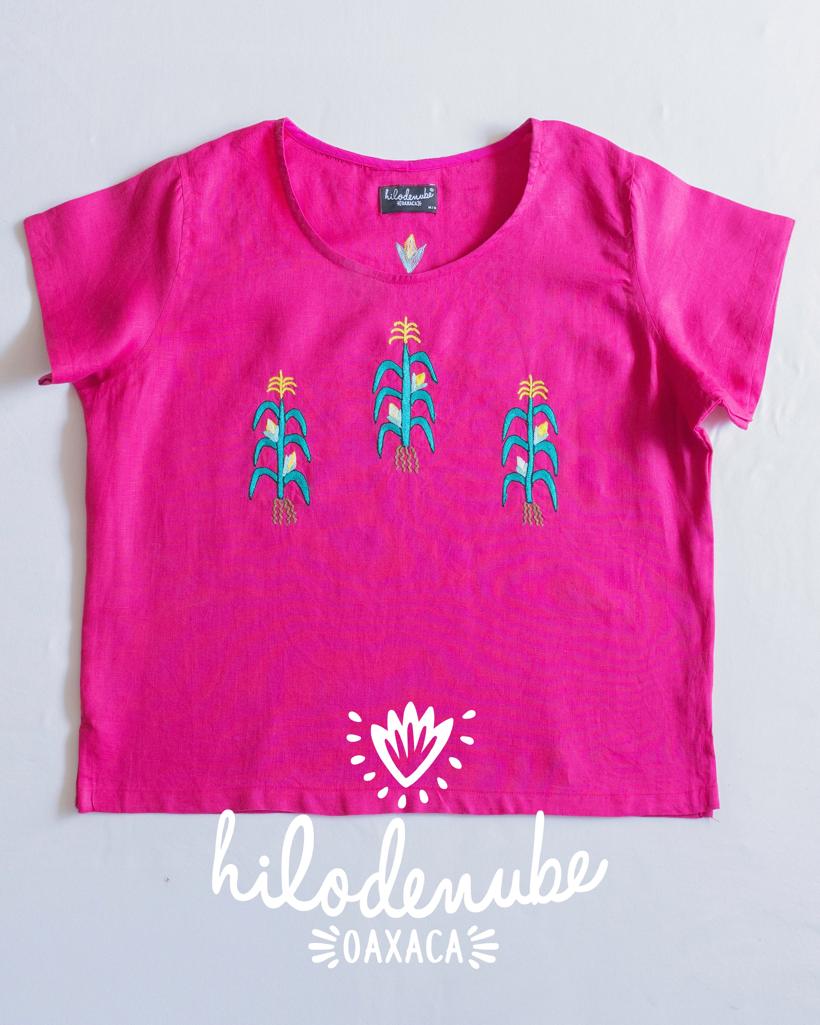 Blusa Milpa Rosa Mexicano