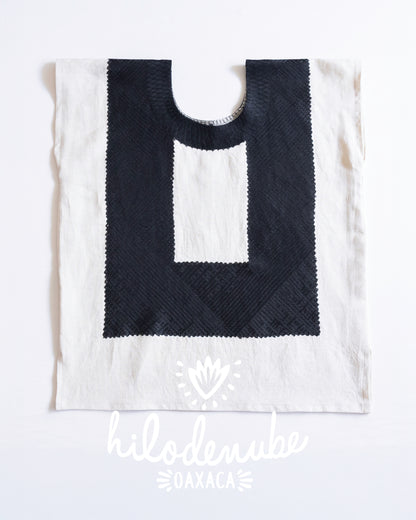 Huipil Diana Hueso / Negro