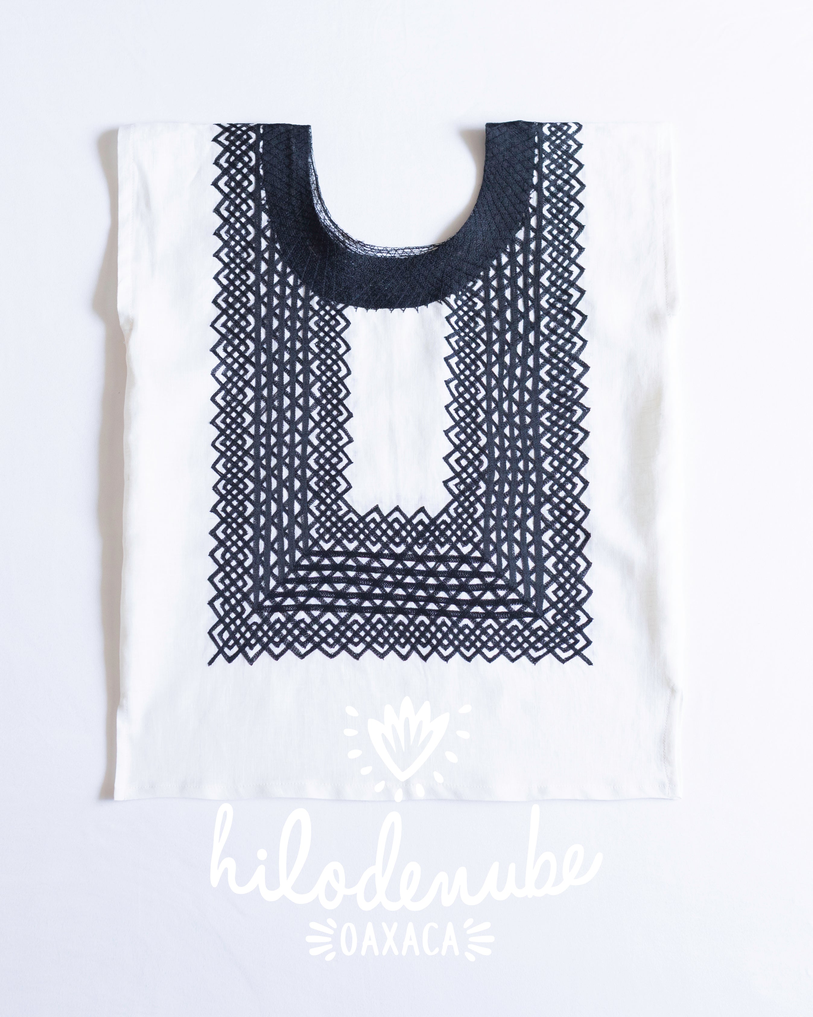 Huipil Panchito Crudo / Negro