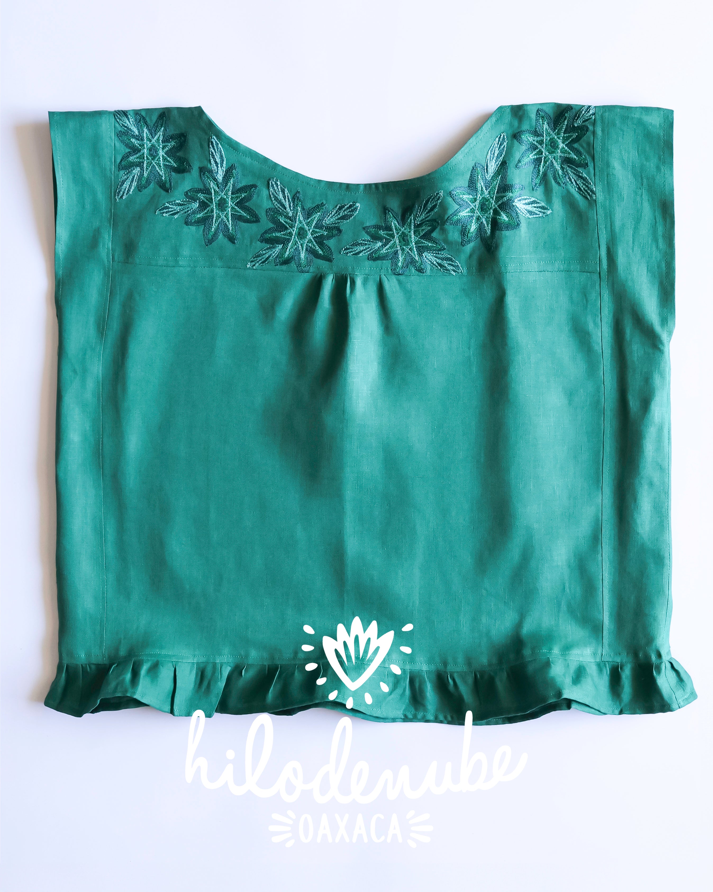 Blusa Antigua Verde Trébol