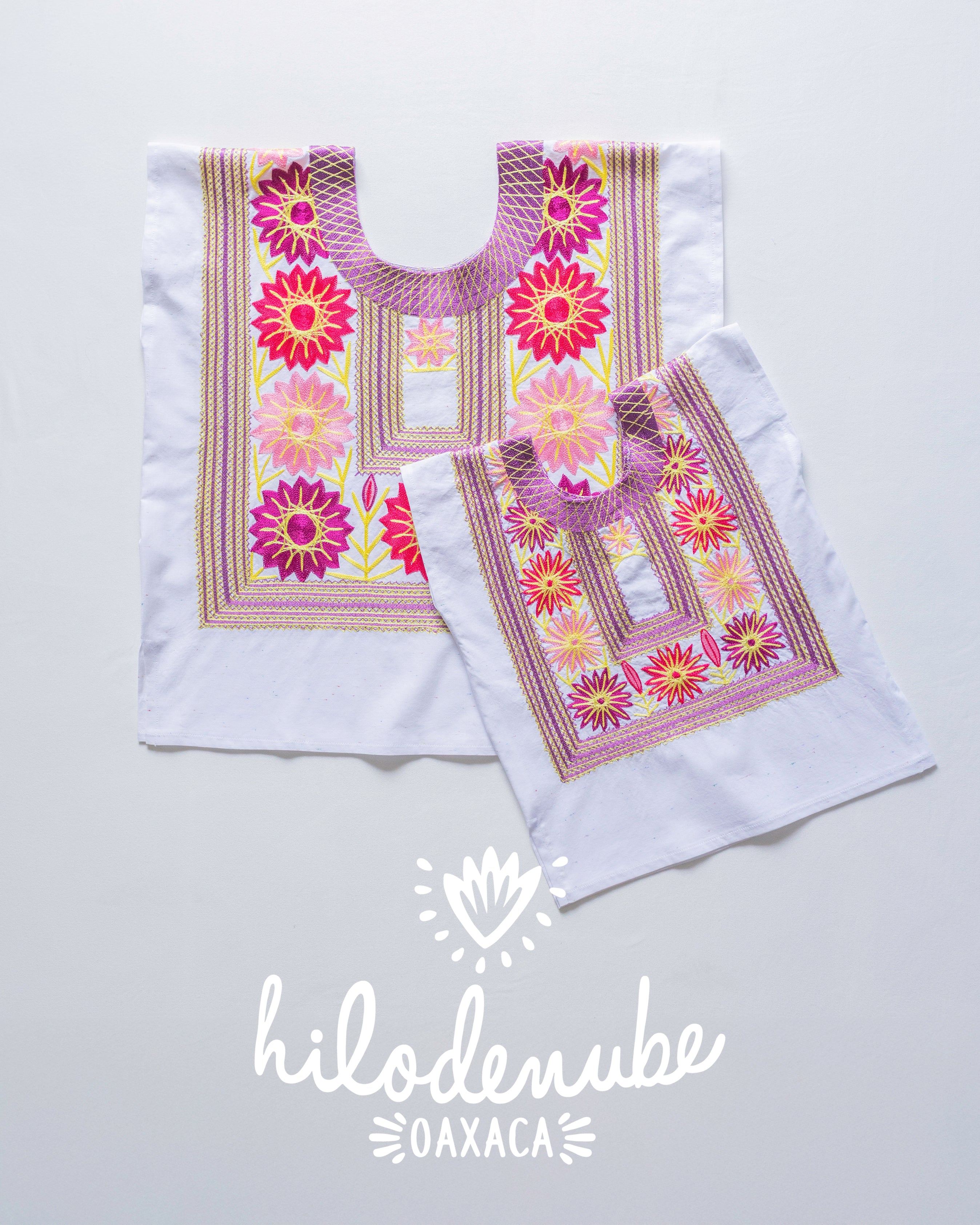 Huipil Panchito Raisin / Fuchsia