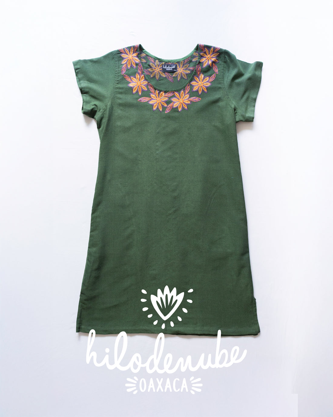 Vestido Antigua Verde Bosque