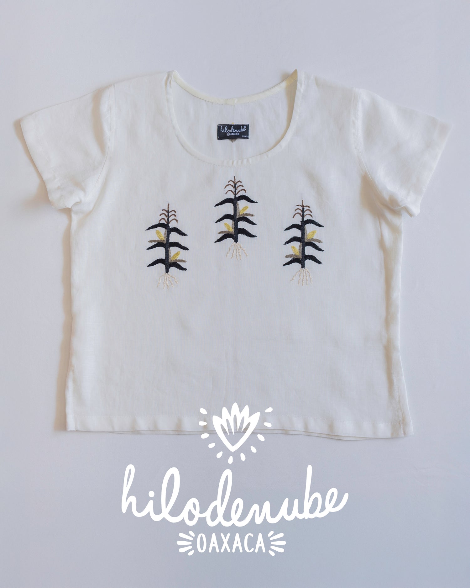 Blusa Milpa Crudo / Negro