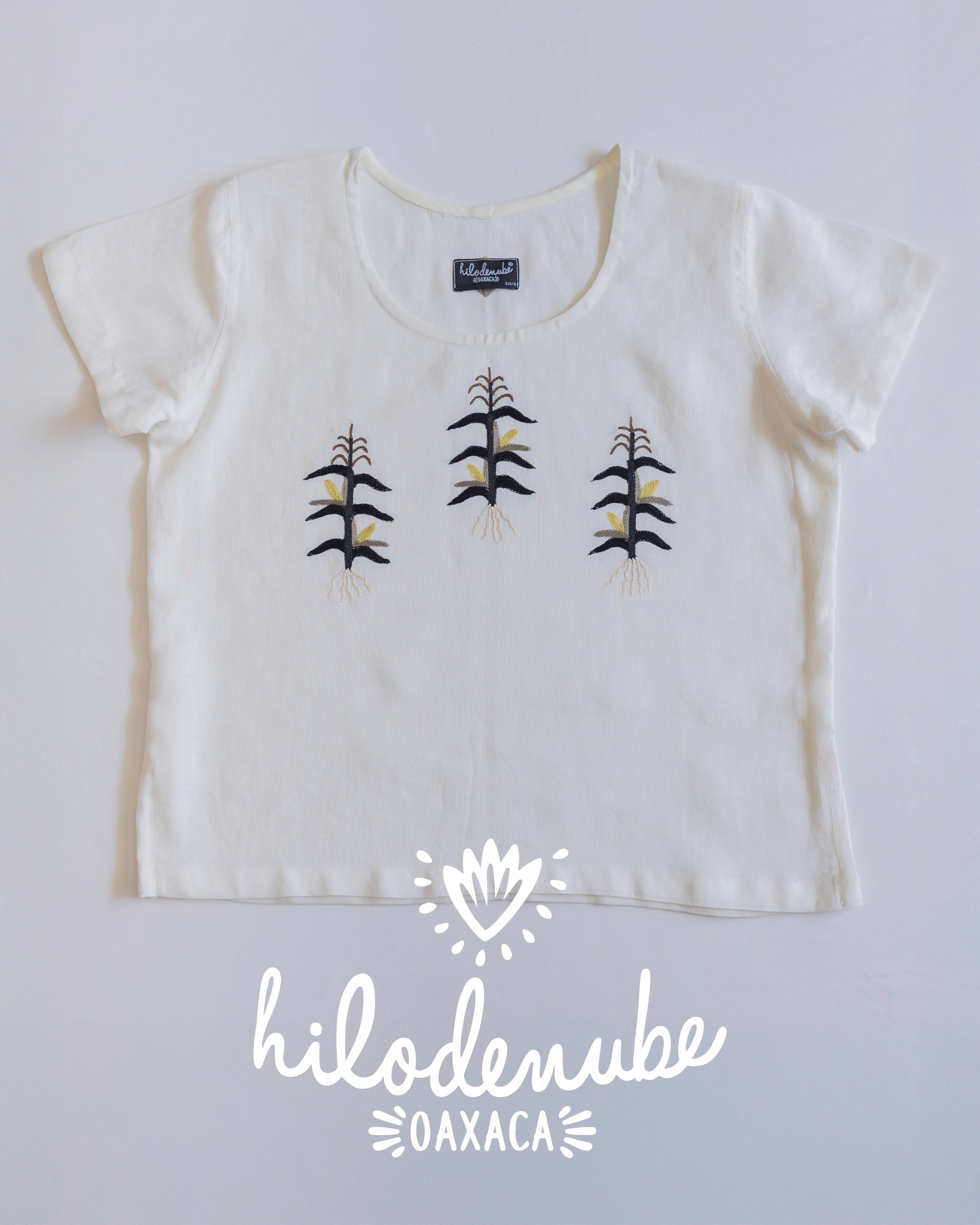 Blusa Milpa Crudo / Negro