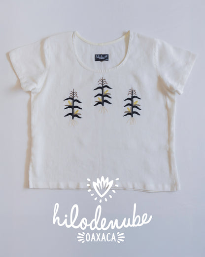 Blusa Milpa Crudo / Negro