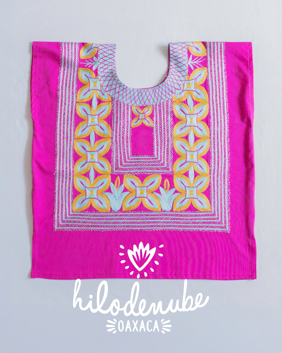 Huipil Flor de San Juan Fucsia