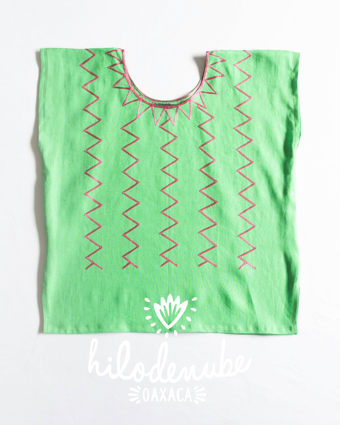 Huipil Mej Taj Verde / Rosa