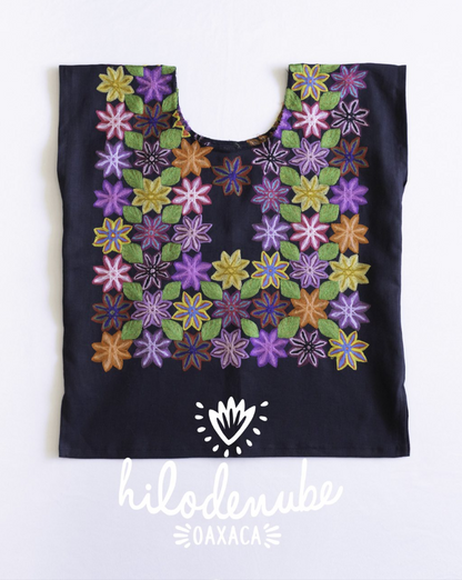 Huipil Campo Antigua Negro