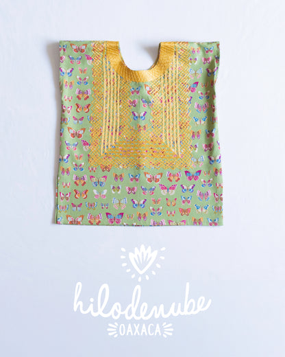 Huipil Niña Panchito Mariposas Retro