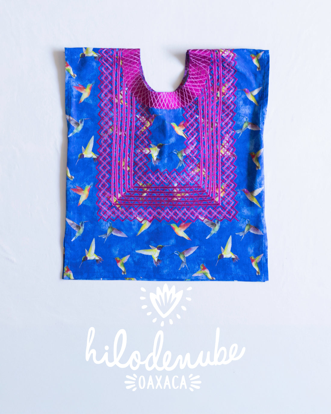 Huipil Niña Panchito Colibríes