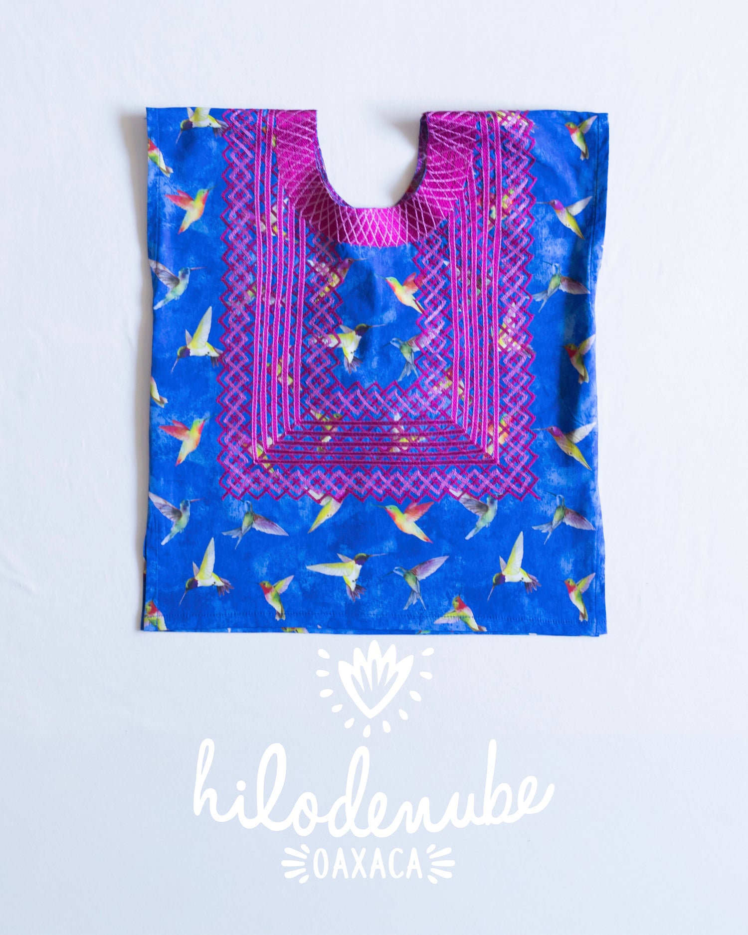 Huipil Niña Panchito Colibríes