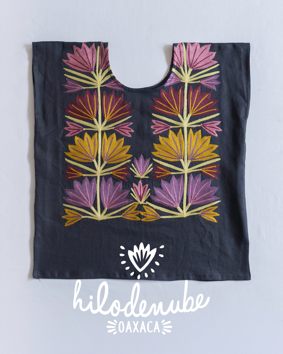 Huipil Magueyito Violet Monochromatique