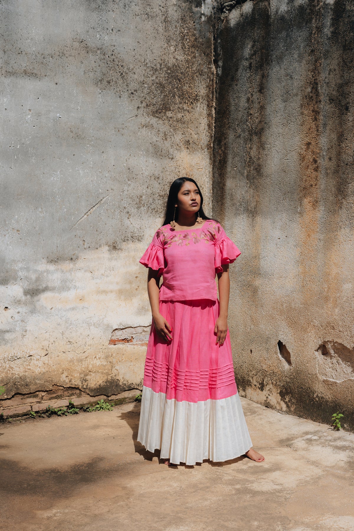 Blusa Olanes Maguey Rosa