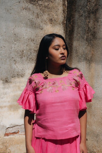 Blusa Olanes Maguey Rosa