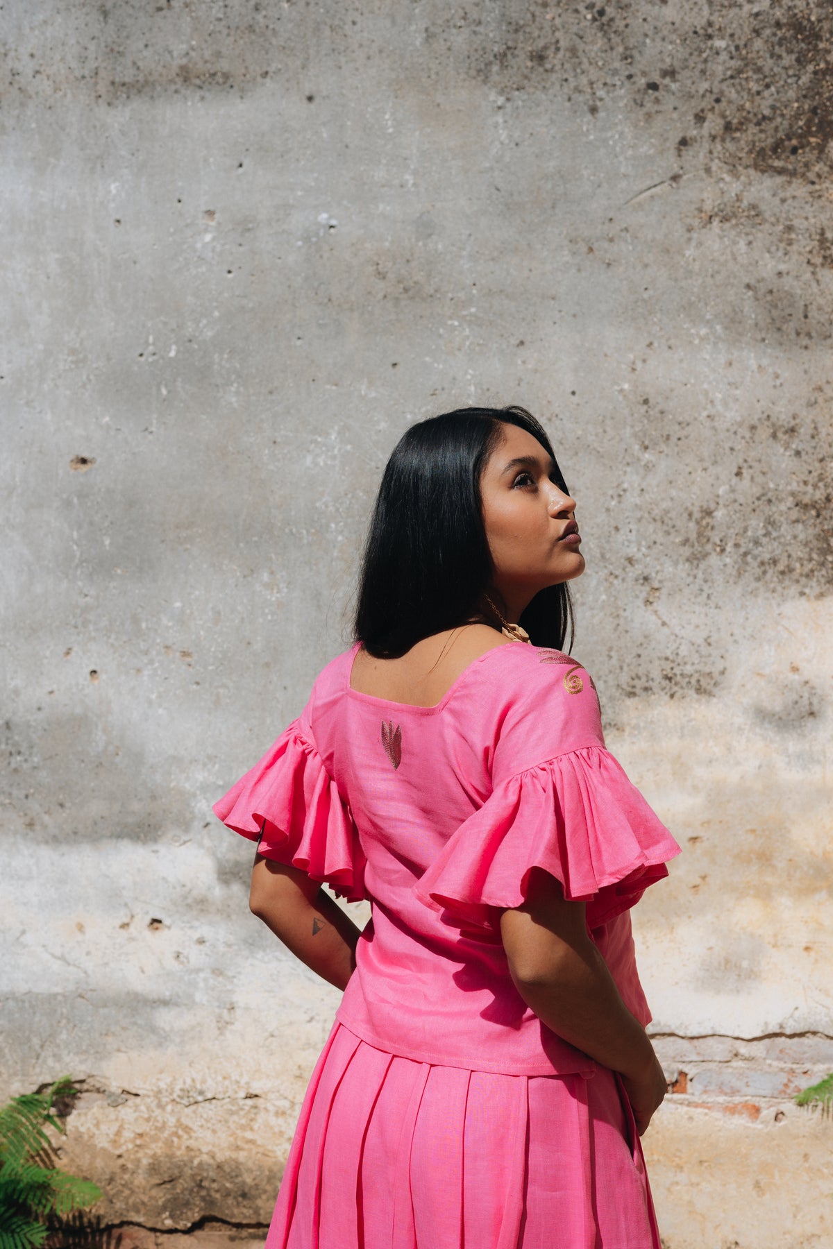 Blusa Olanes Maguey Rosa