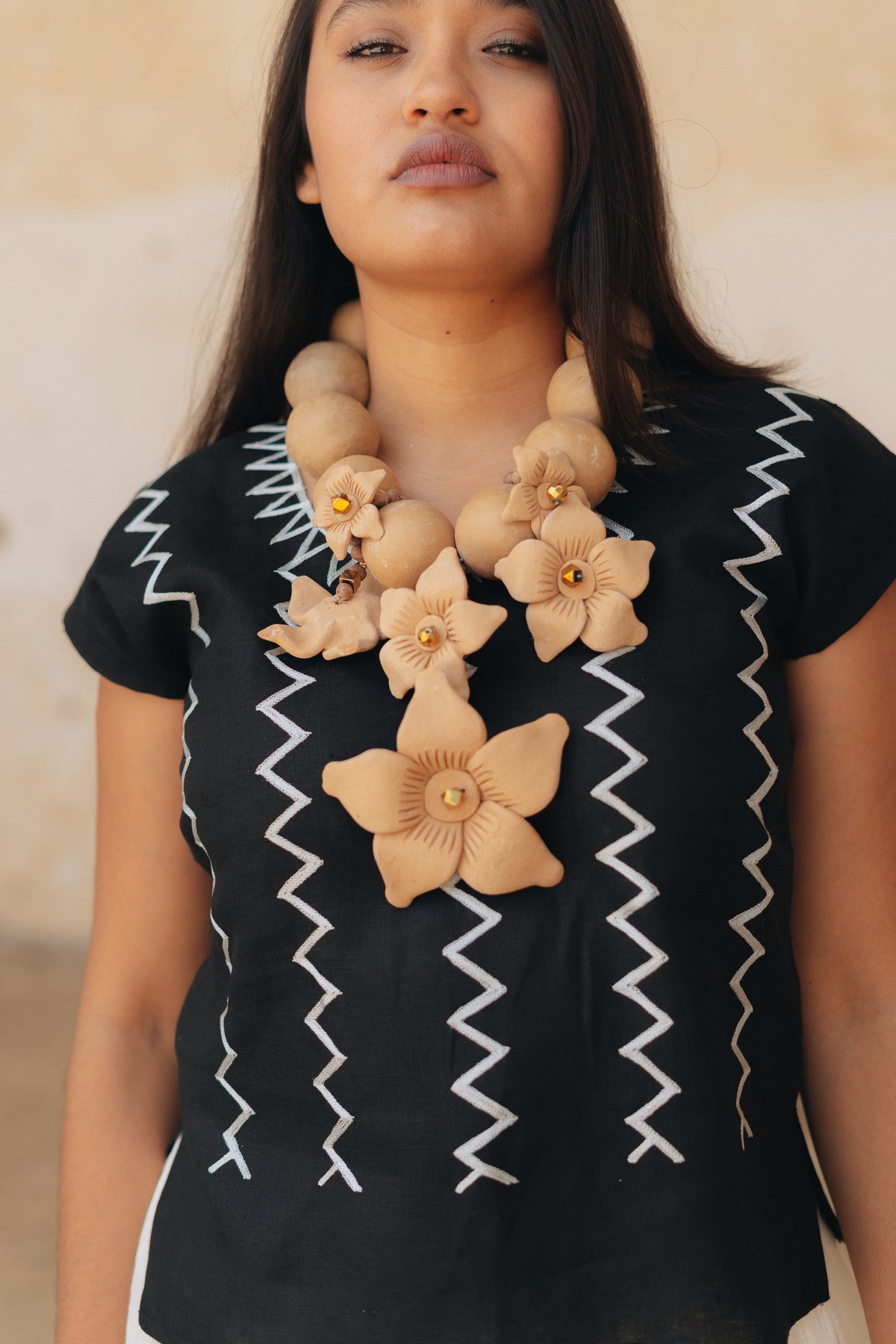 Huipil Mej Taj Negro / Plata