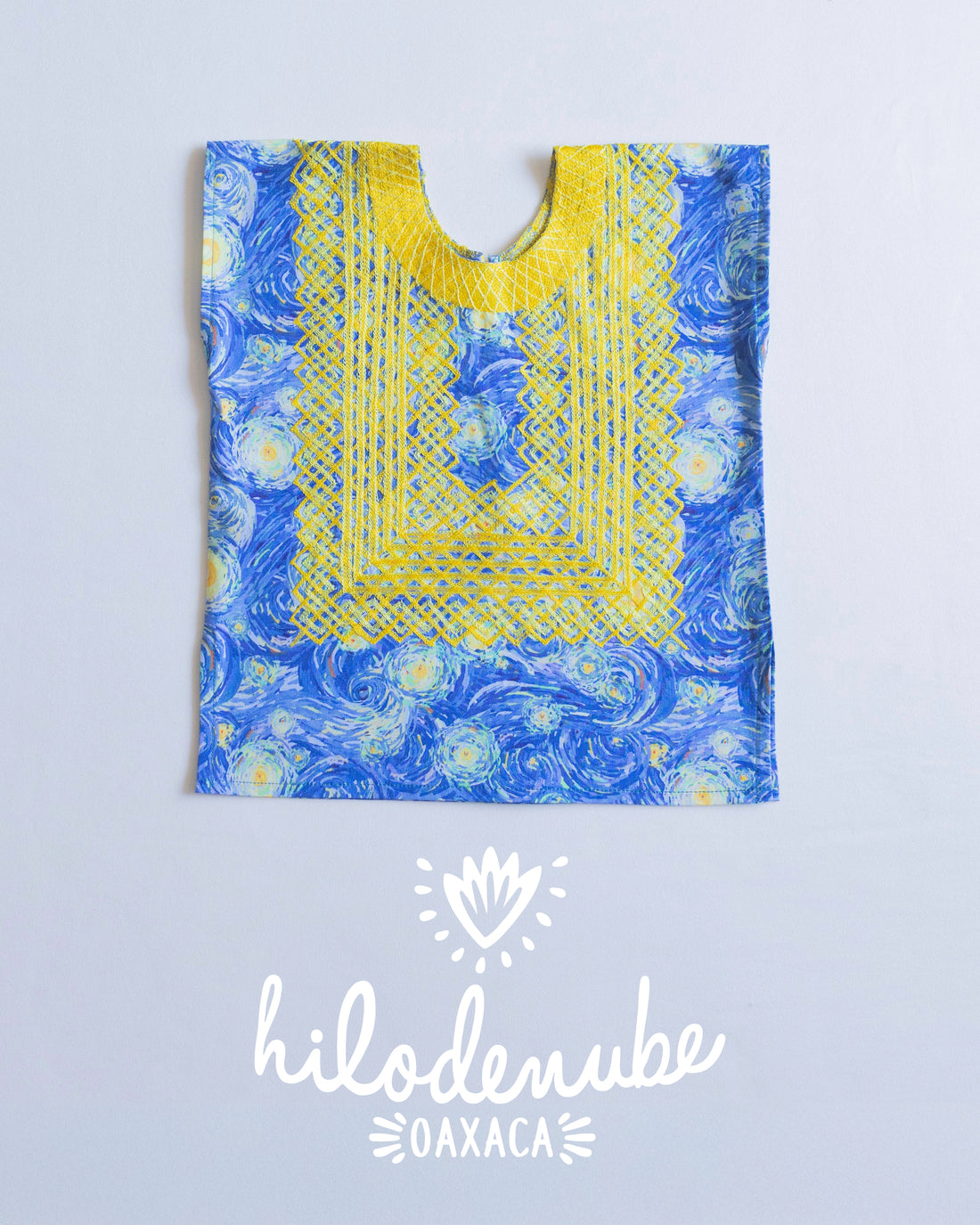 Huipil Niña Panchito Noche Estrellada