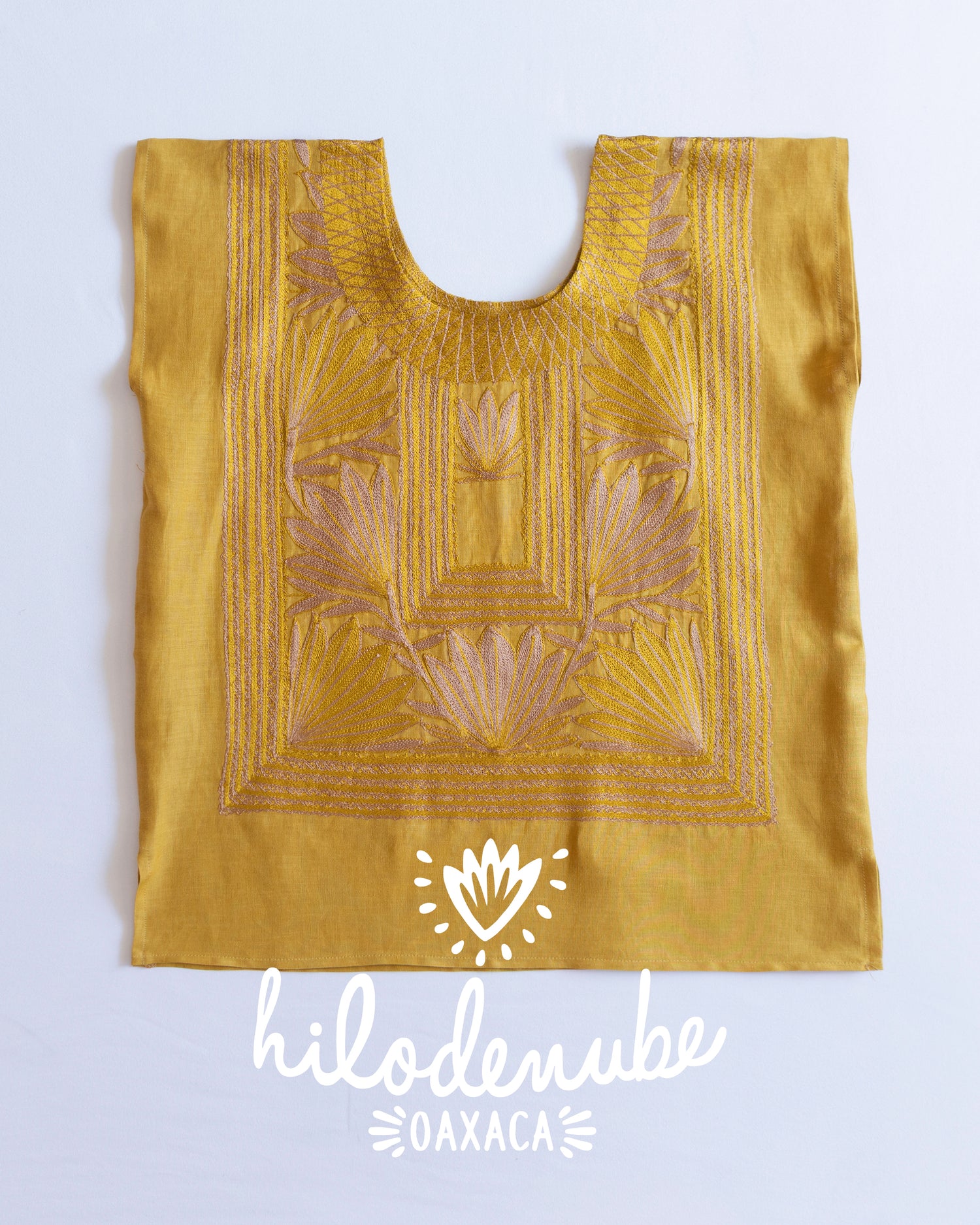 Huipil Magueyito Olivo Dorado