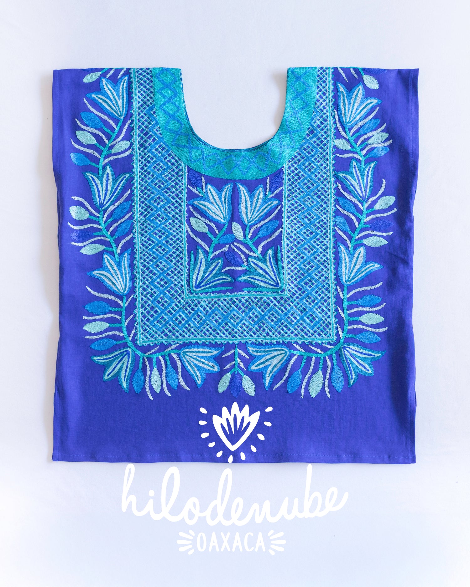 Huipil Magueyito Ramaje Azul Rey