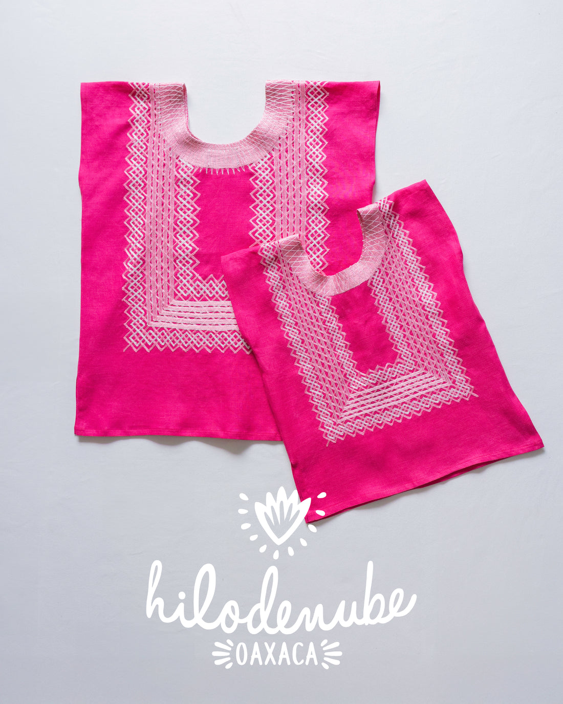 Huipiles Mamá / Hija Panchito Rosa y Perla