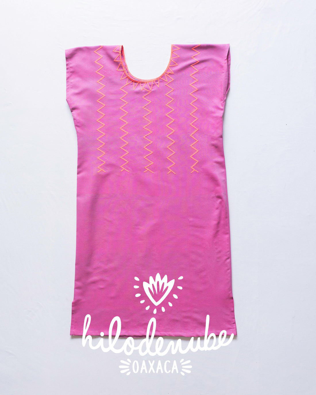 Huipil Largo Mej Taj Rosa / Neón