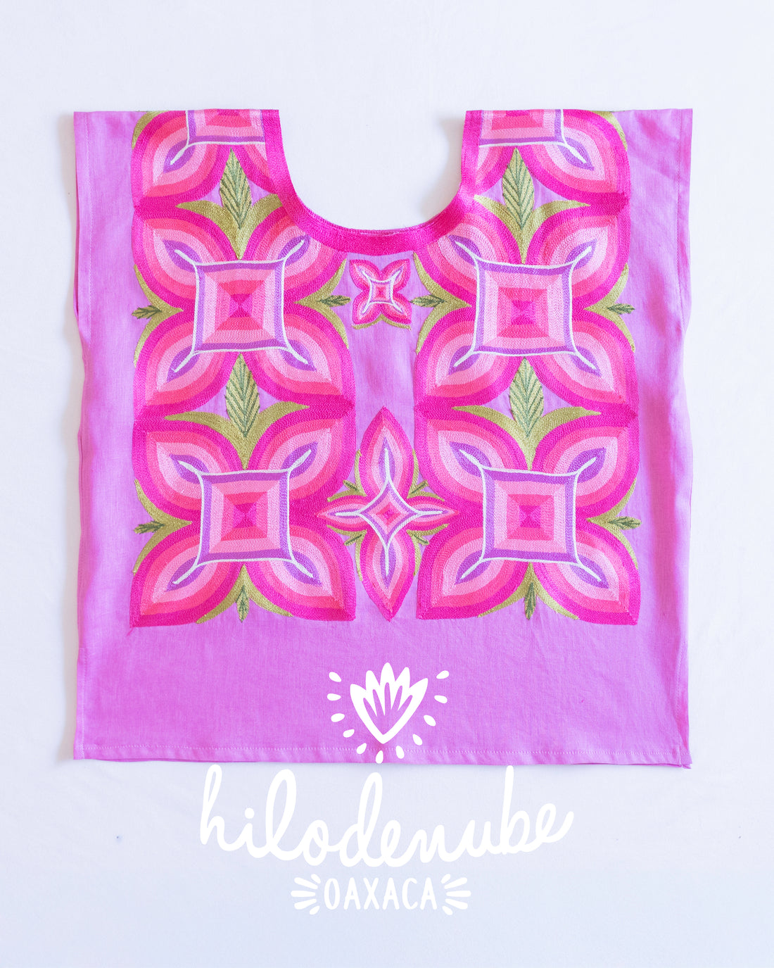 Huipil Cuatro Pétalos Rosa