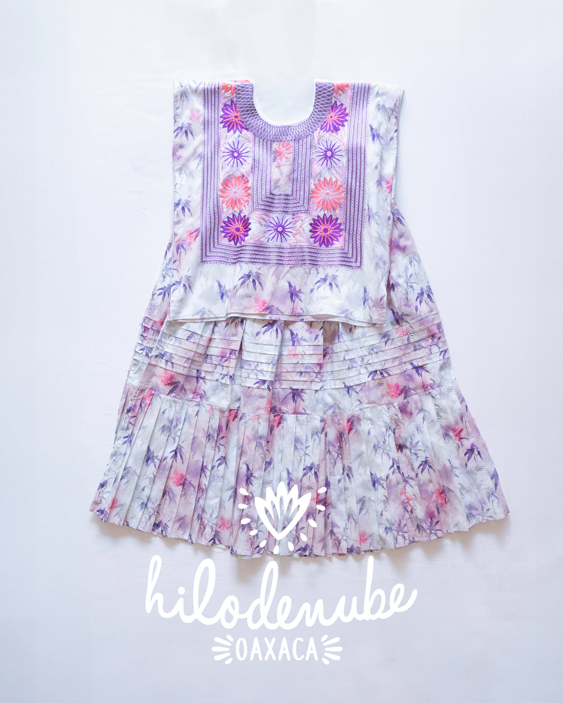 Conjunto Flor Margarita Primavera Violeta