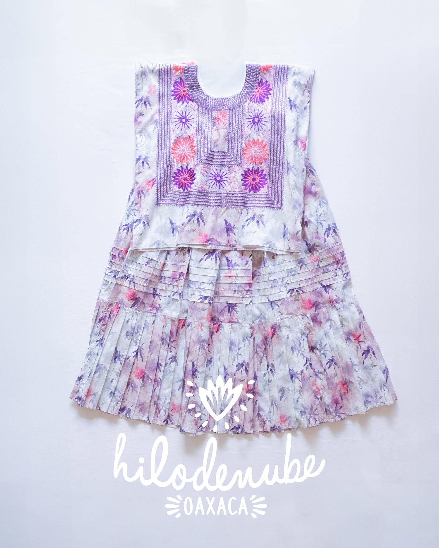 Conjunto Flor Margarita Primavera Violeta