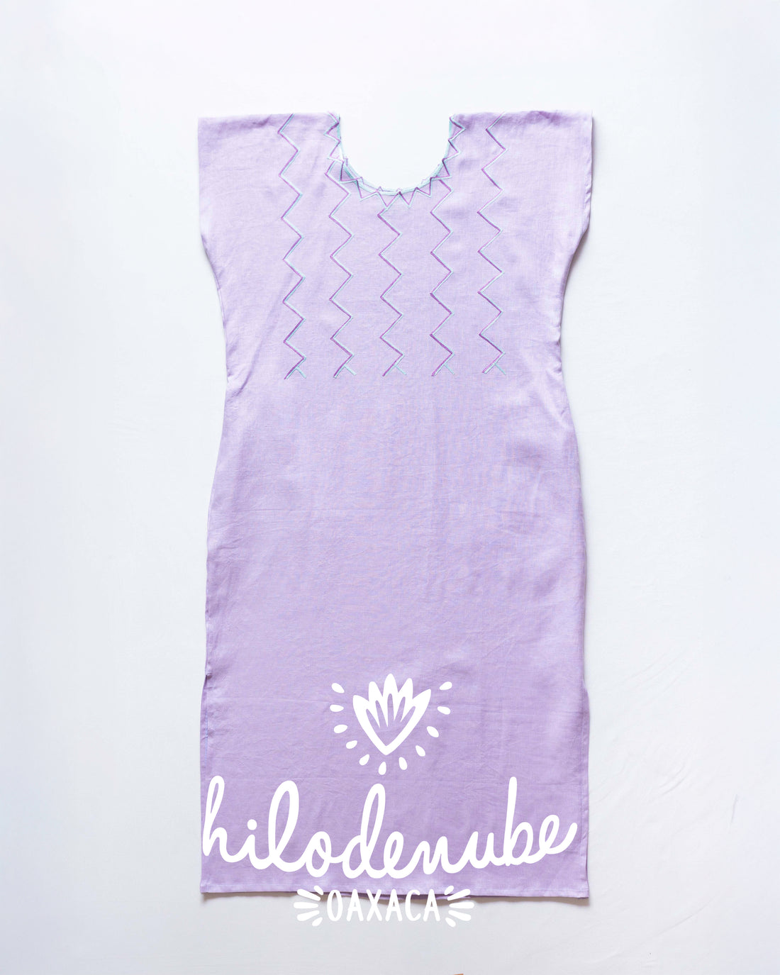 Huipil Largo Mej Taj Lila / Azul