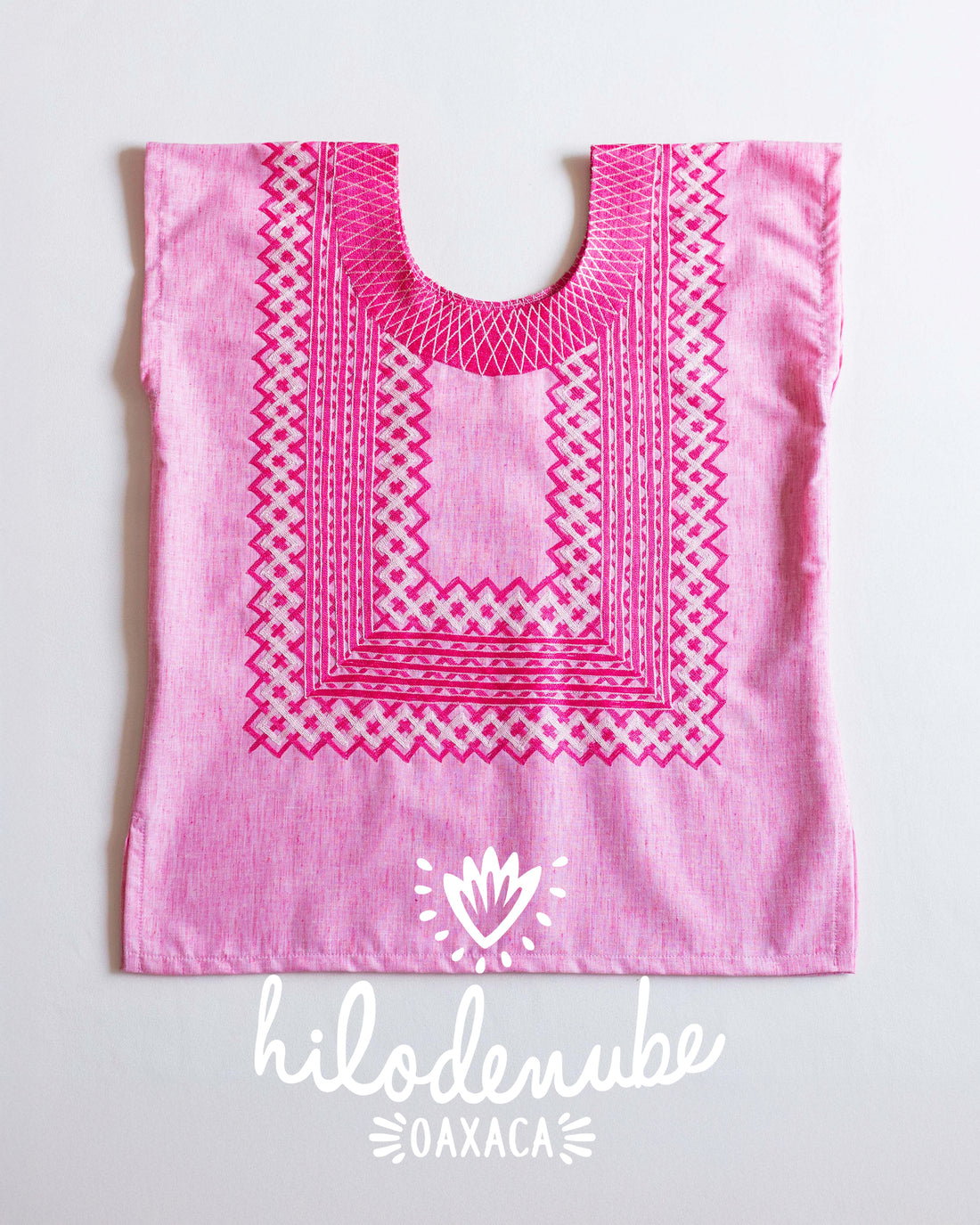 Huipil Panchito Rosa Jaspeado