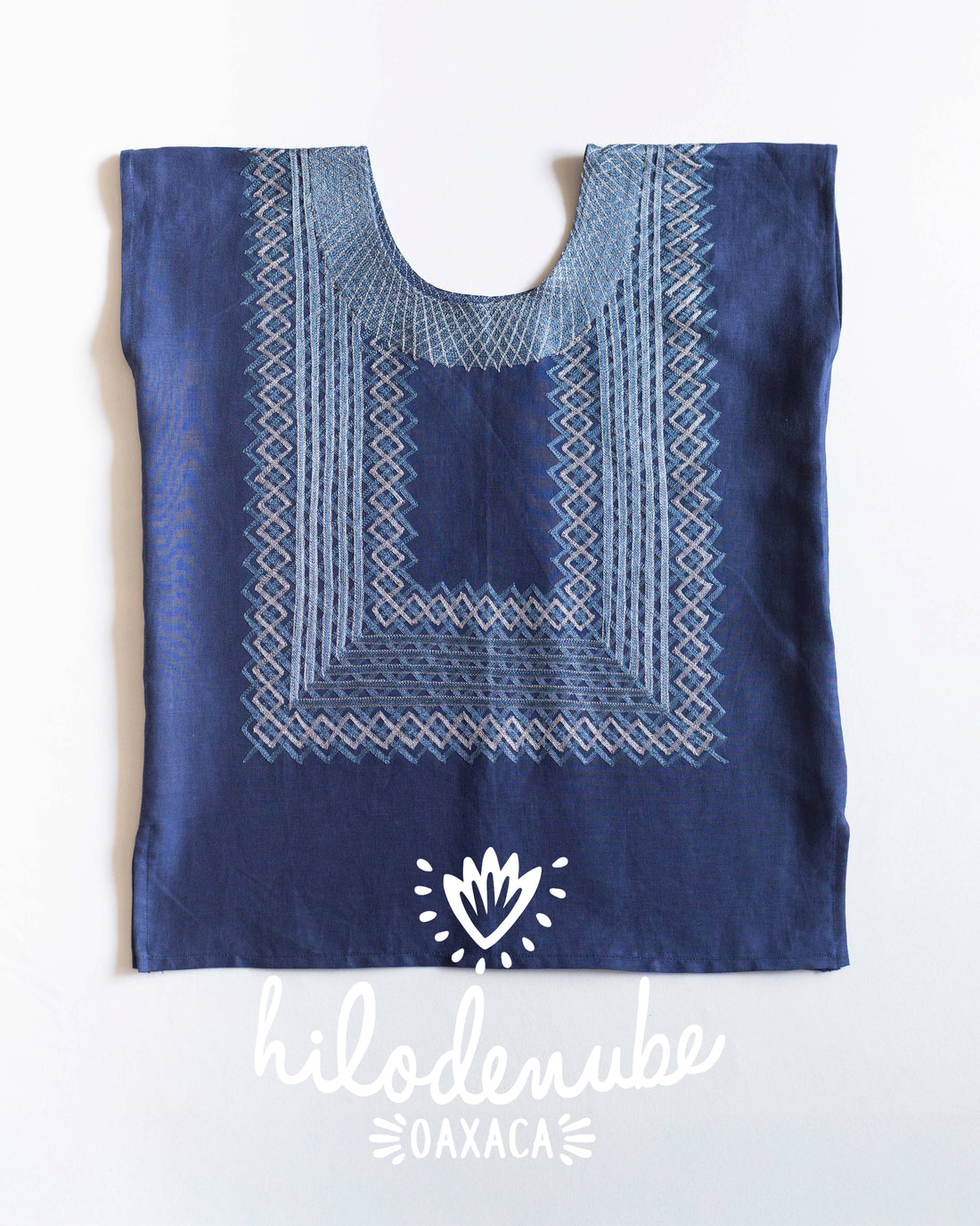 Huipil Panchito Azul Marino