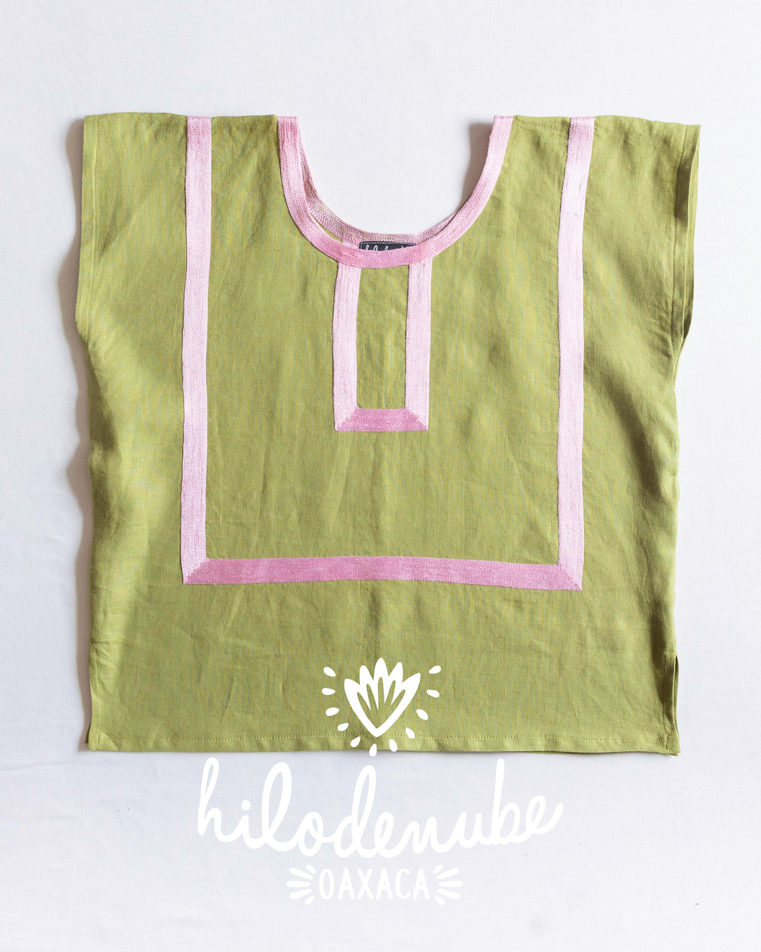 Huipil Martha Verde Olivo / Rosa