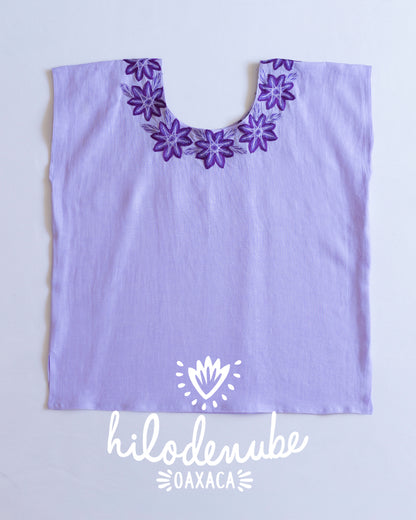 Huipil Silvia Antigua Lila