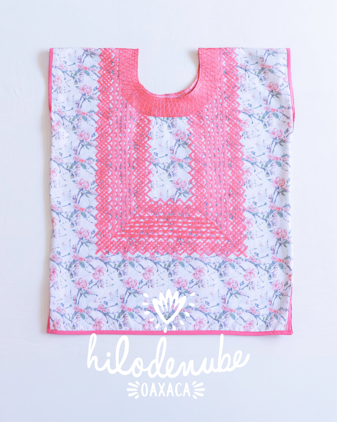 Huipil Panchito Floreado / Durazno